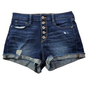 CC - Arizona Junior's Womens Shorts Size 11 Booty Cutoff Buttonfly Distressed